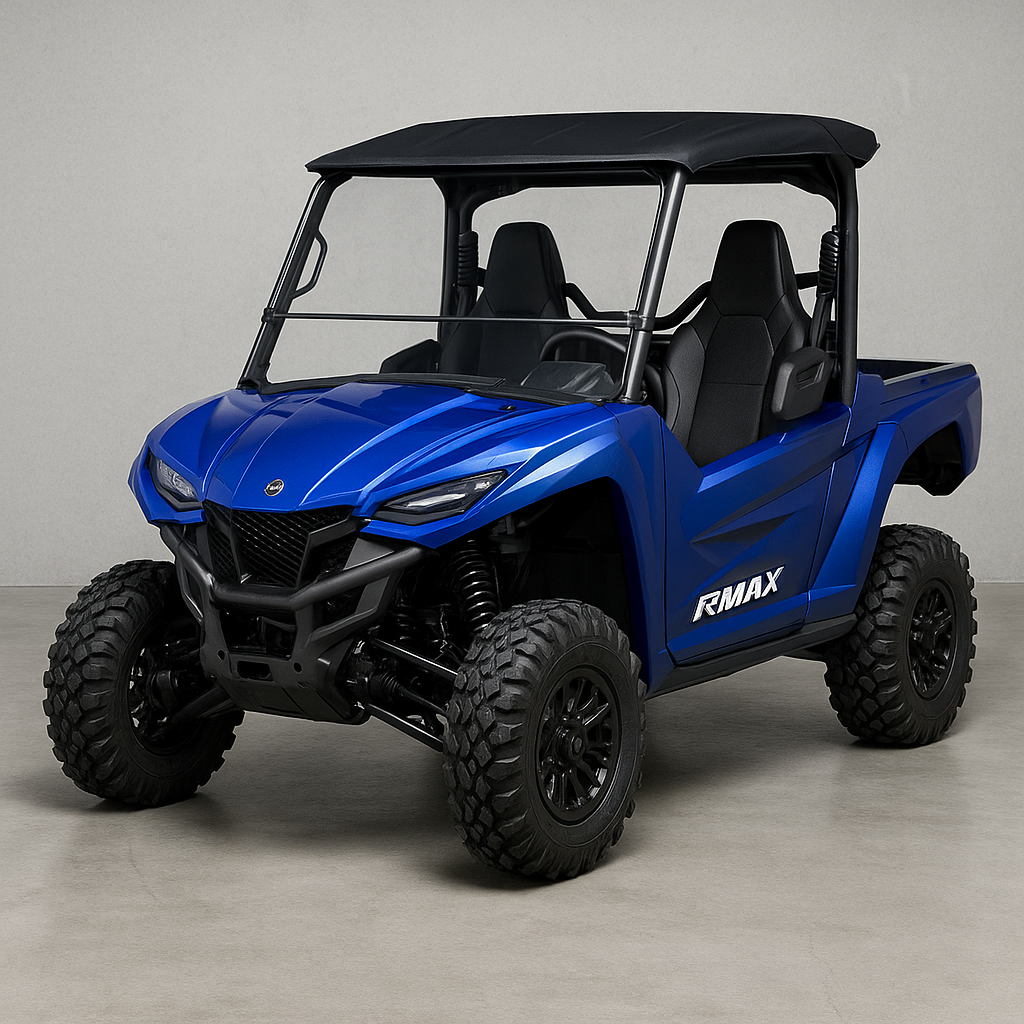 Photo of TK00852 YAMAHA RMAX TILTING UTV WINDSHIELD - SCRATCH RESISTANT 1/4” - FOR FACTORY HARD TOP by TerraRider UTV Windshields & Accessories - Premium for UTVs / Side by Sides