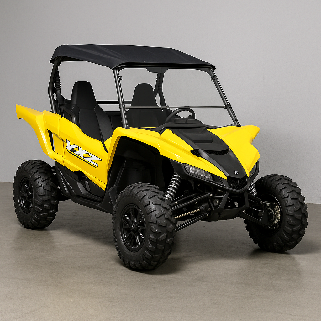 Photo of TK00833 2019+ YAMAHA YXZ TILTING UTV WINDSHIELD - SCRATCH RESISTANT 1/4" - FOR SOFT OR NO TOP by TerraRider UTV Windshields & Accessories - Premium for UTVs / Side by Sides
