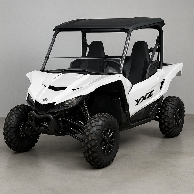 Photo of TK00829 2019+ YAMAHA YXZ TILTING UTV WINDSHIELD - SCRATCH RESISTANT 3/16" - FOR FACTORY HARD TOP by TerraRider UTV Windshields & Accessories - Premium for UTVs / Side by Sides