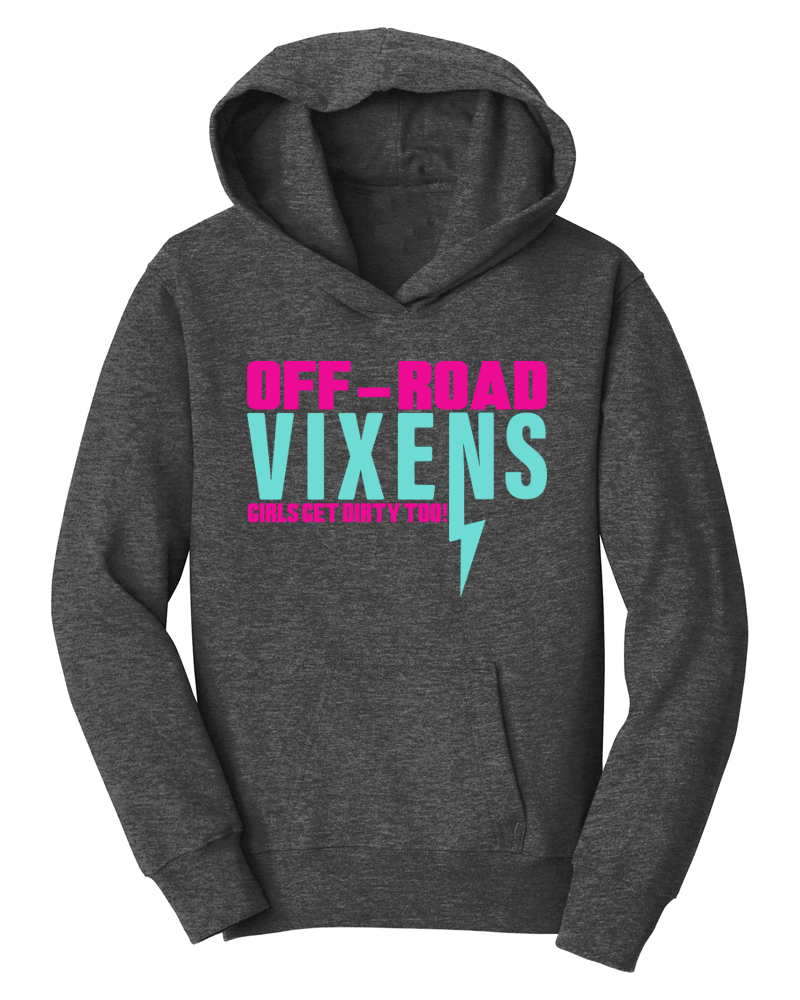 Photo of Youth She is Fearless Hoodie by OFF-ROAD VIXENS CLOTHING CO. - Premium Youth for UTVs / Side by Sides