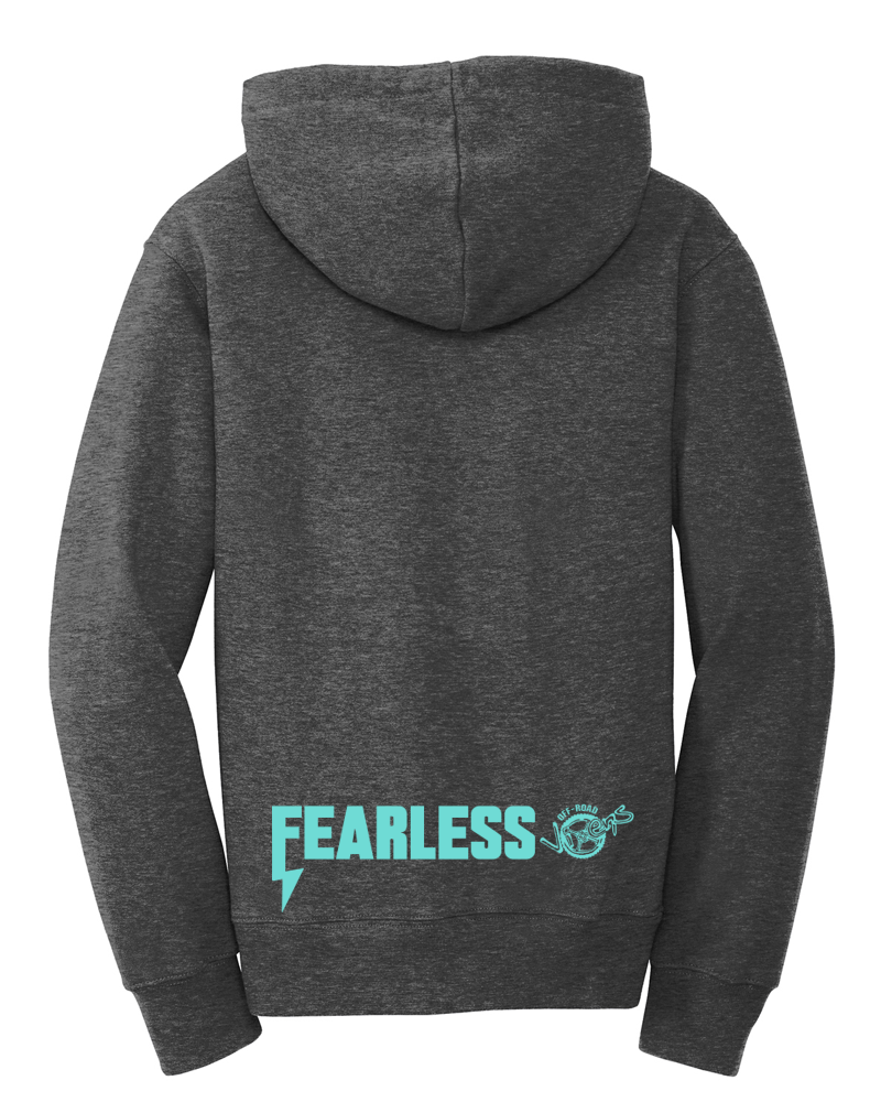 Photo of Youth She is Fearless Hoodie by OFF-ROAD VIXENS CLOTHING CO. - Premium Youth for UTVs / Side by Sides
