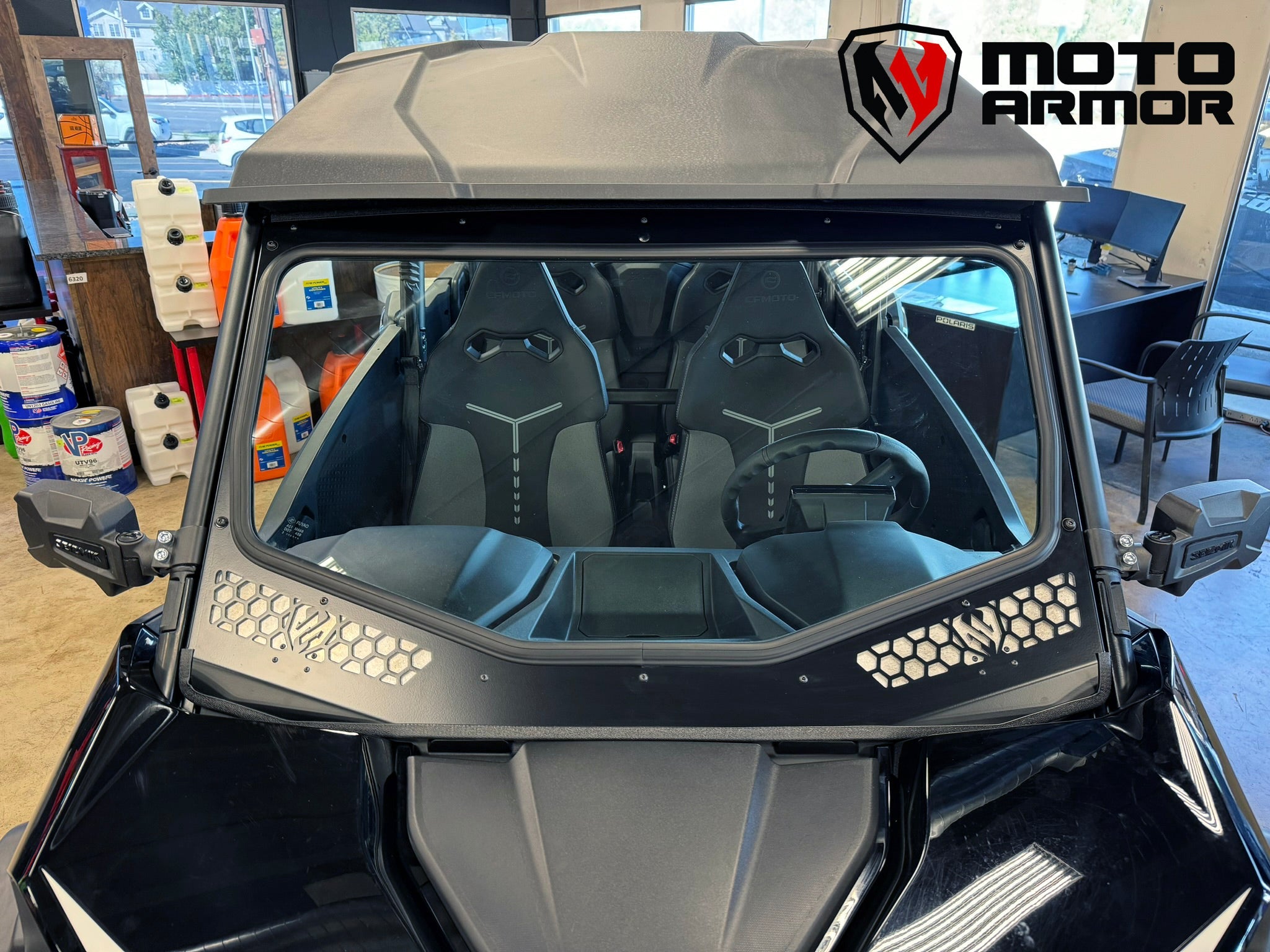 Photo of Moto Armor Full Glass Windshield for CF Moto Z Force 950 by Moto Armor - Premium for UTVs / Side by Sides