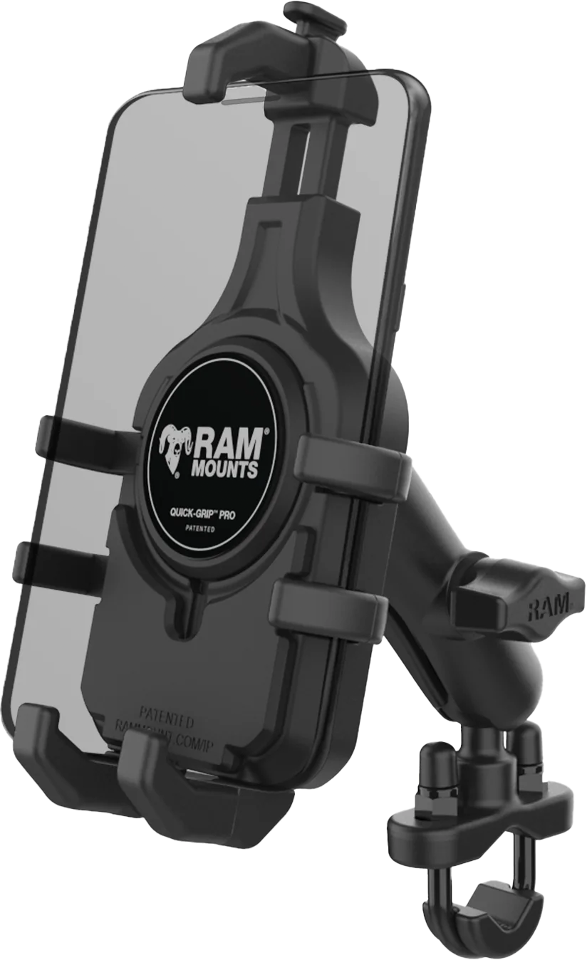 Photo of QUICK-GRIP PRO HANDLEBAR PHONE MOUNT MED by RAM - Premium Accessories for UTVs / Side by Sides