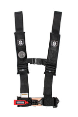 PRO ARMOR 4 POINT 3" HARNESS WITH SEWN IN PADS BLACK