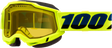 100% Accuri 2 Snowmobile Goggles - Neon Yellow Yellow Lens