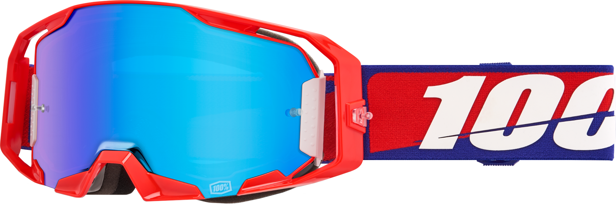 Photo of ARMATIC GOGGLE BEST MIRROR BLUE LENS by 100-PERCENT - Premium Eyewear for UTVs / Side by Sides