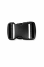 Black replacement chest buckle for a 4-point harness