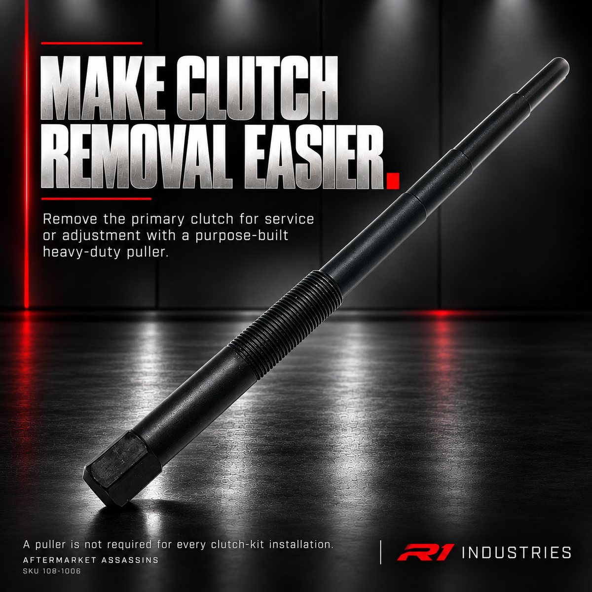 Aftermarket Assassins heavy-duty primary clutch puller 108-1006 for primary clutch removal and service