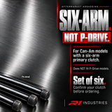 Can-Am six-arm primary clutch weight pin set compatibility guide, excludes P-Drive clutches