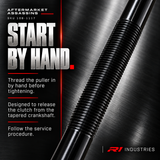 Threaded section detail of CFMOTO UForce U10 Pro clutch puller