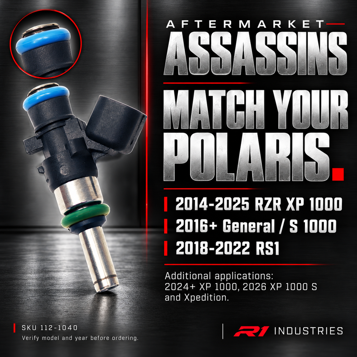 Polaris model compatibility for replacement injector set 112-1040