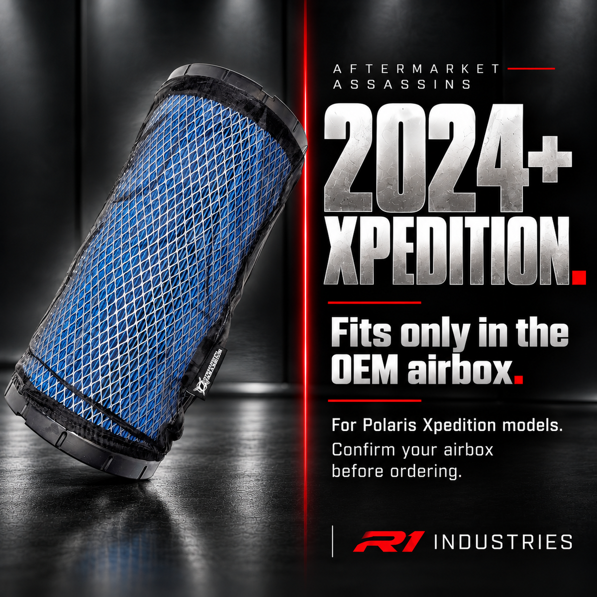 Polaris Xpedition air filter compatibility for OEM airbox only