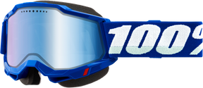 100% Accuri 2 Snowmobile Goggles - Blue Blue Mirror Lens