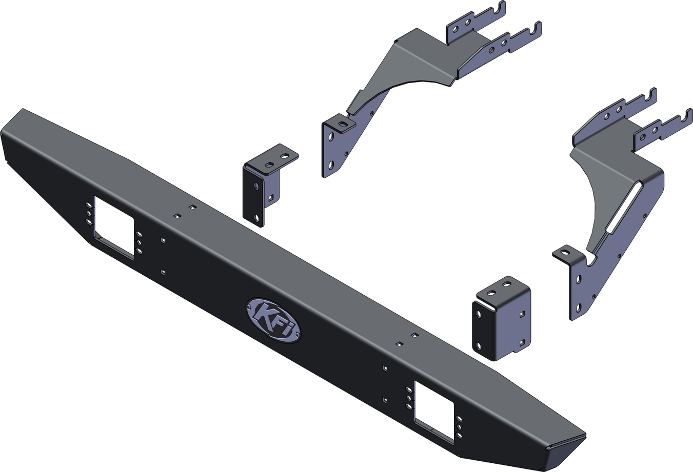 Photo of REAR FORMED BUMPER by KFI - Premium Body for UTVs / Side by Sides
