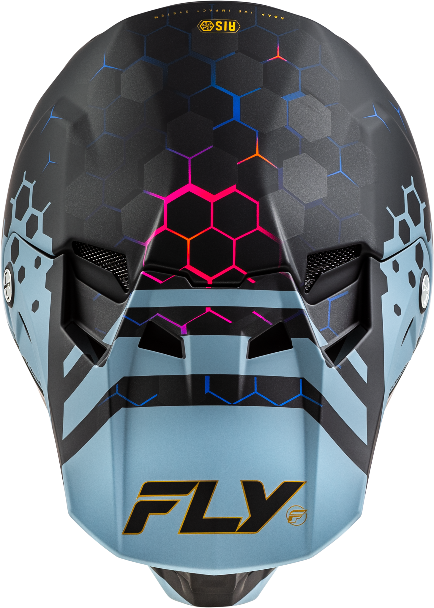 Photo of FORMULA CC TEKTONIC HELMET MATTE BLACK/SLATE/BLUE LG by FLY RACING - Premium Helmets for UTVs / Side by Sides