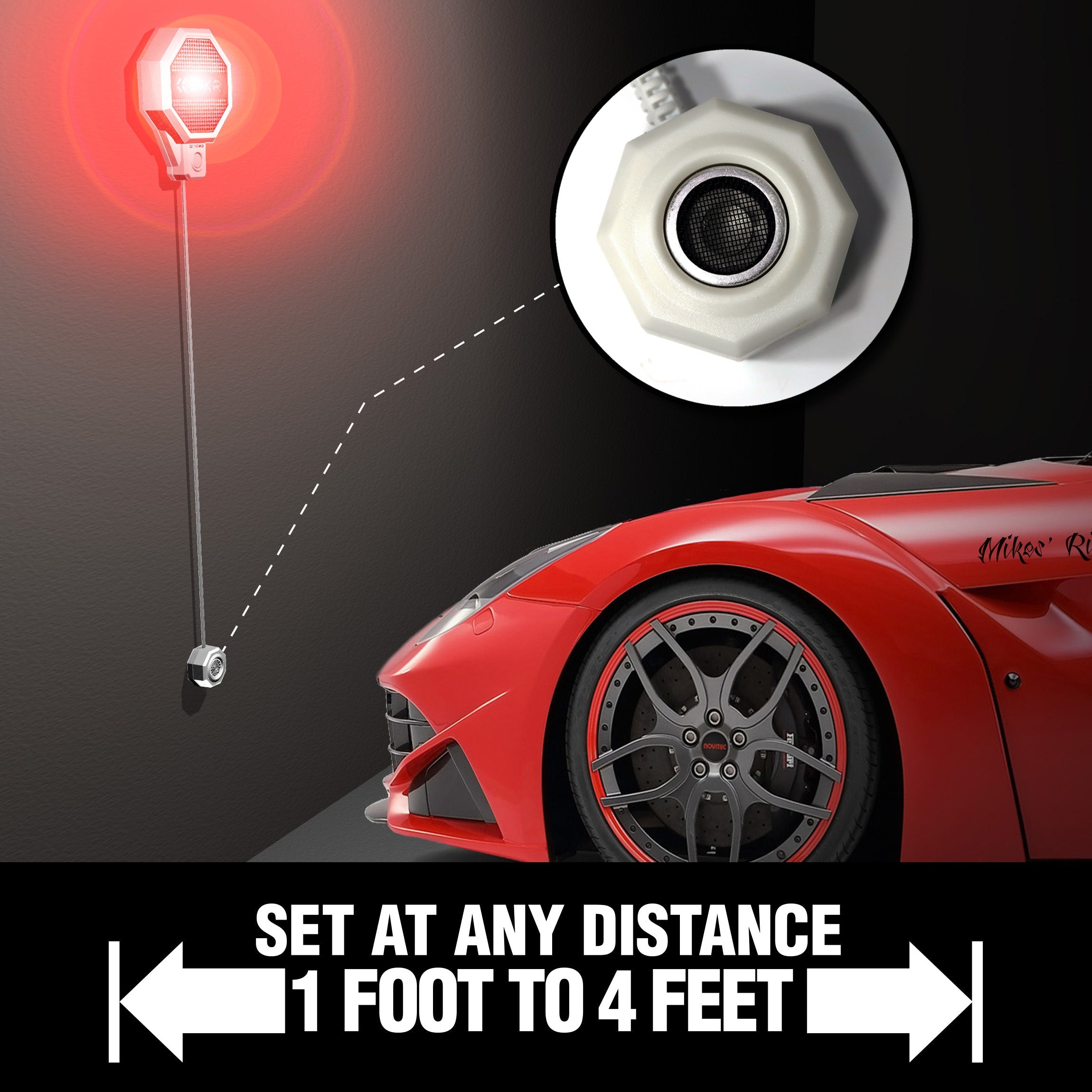 Photo of Adjustable Garage Parking Sensor LT by STKR Concepts - Premium Sensors for UTVs / Side by Sides