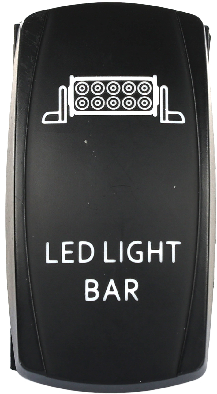 Photo of LED LIGHT BAR LIGHTING SWITCH PRO SERIES BACKLIT by OPEN TRAIL - Premium Switches for UTVs / Side by Sides