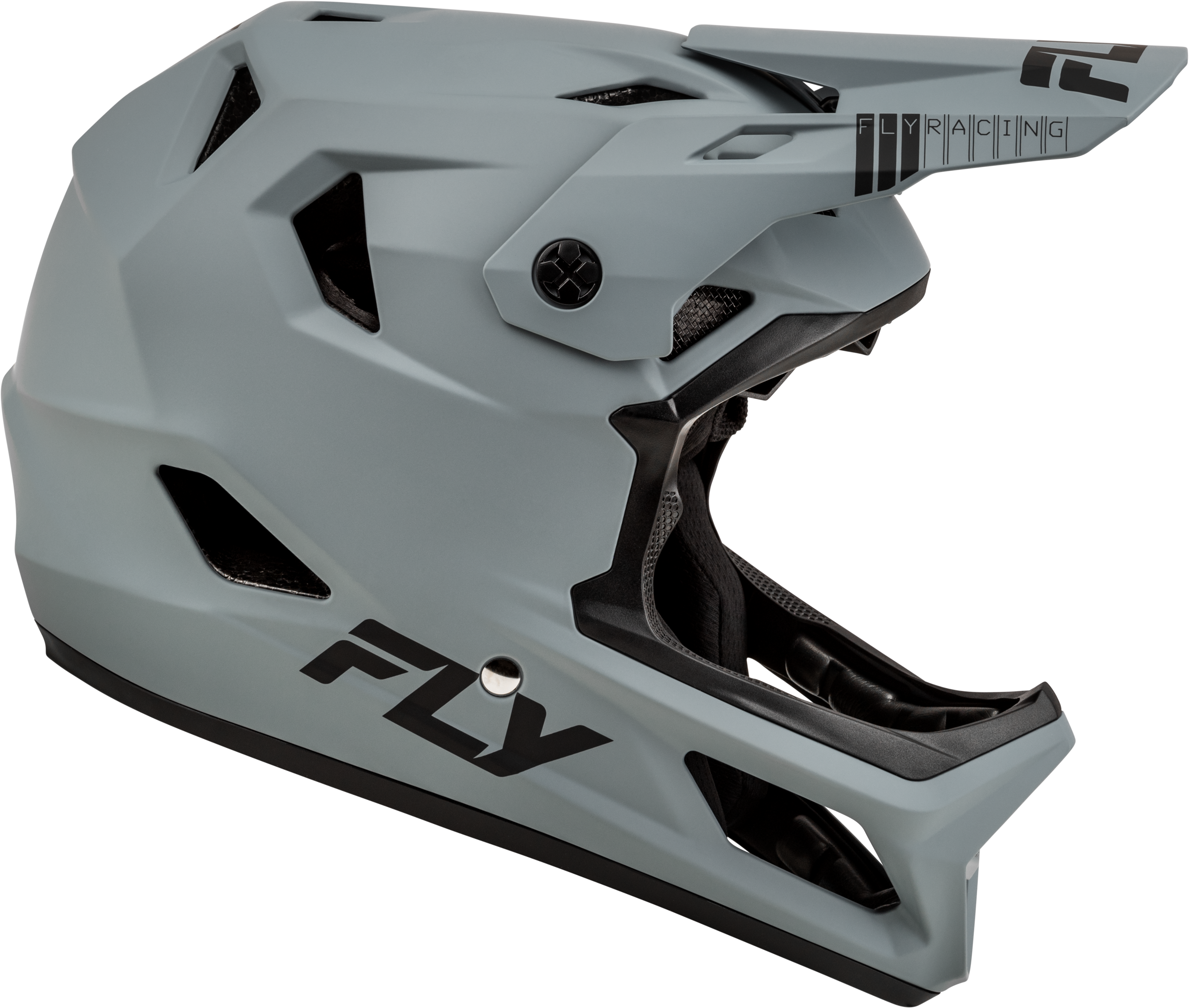 Photo of YOUTH RAYCE BICYCLE HELMET MATTE GREY YS by FLY RACING - Premium Helmets for UTVs / Side by Sides