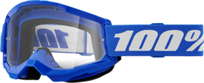 100% Strata 2 Goggles - Blue Clear Lens