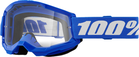 100% Strata 2 Goggles - Blue Clear Lens