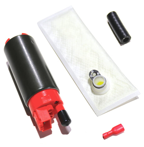 Aftermarket Assassins 112-1015 fuel pump, fuel sock, hose and wire terminal; additional kit hardware not pictured