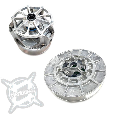 Aftermarket Assassins 116-1006 Stage 4 clutch assemblies with current Revolver primary cover