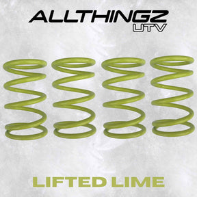 All Thingz UTV Lifted Lime tender spring powder coat color
