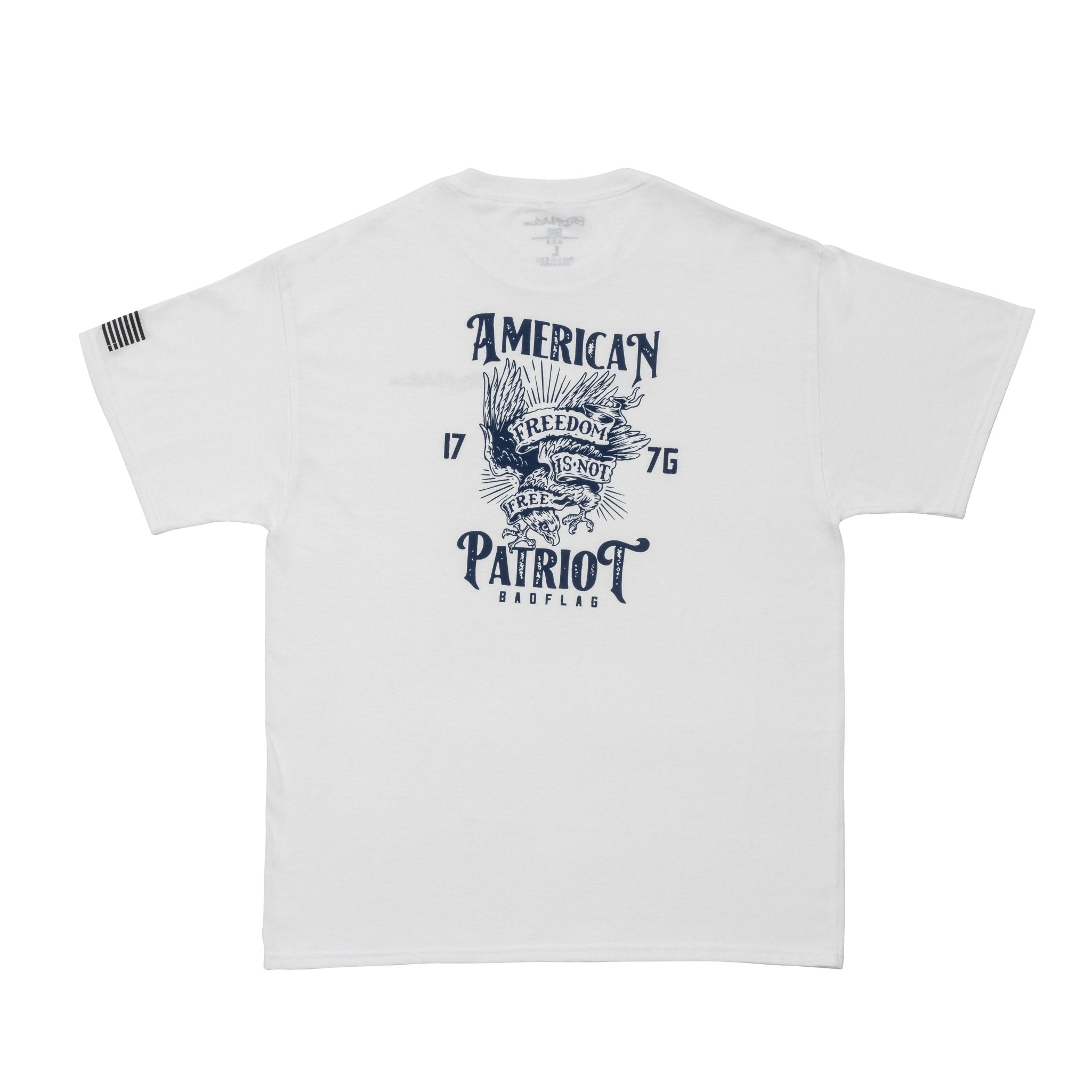 Photo of American Patriot Graphic Tee-White by Bad Flag Store - Premium Apparel & Accessories for UTVs / Side by Sides