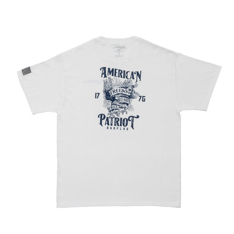 Photo of American Patriot Graphic Tee-White by Bad Flag Store - Premium Apparel & Accessories for UTVs / Side by Sides