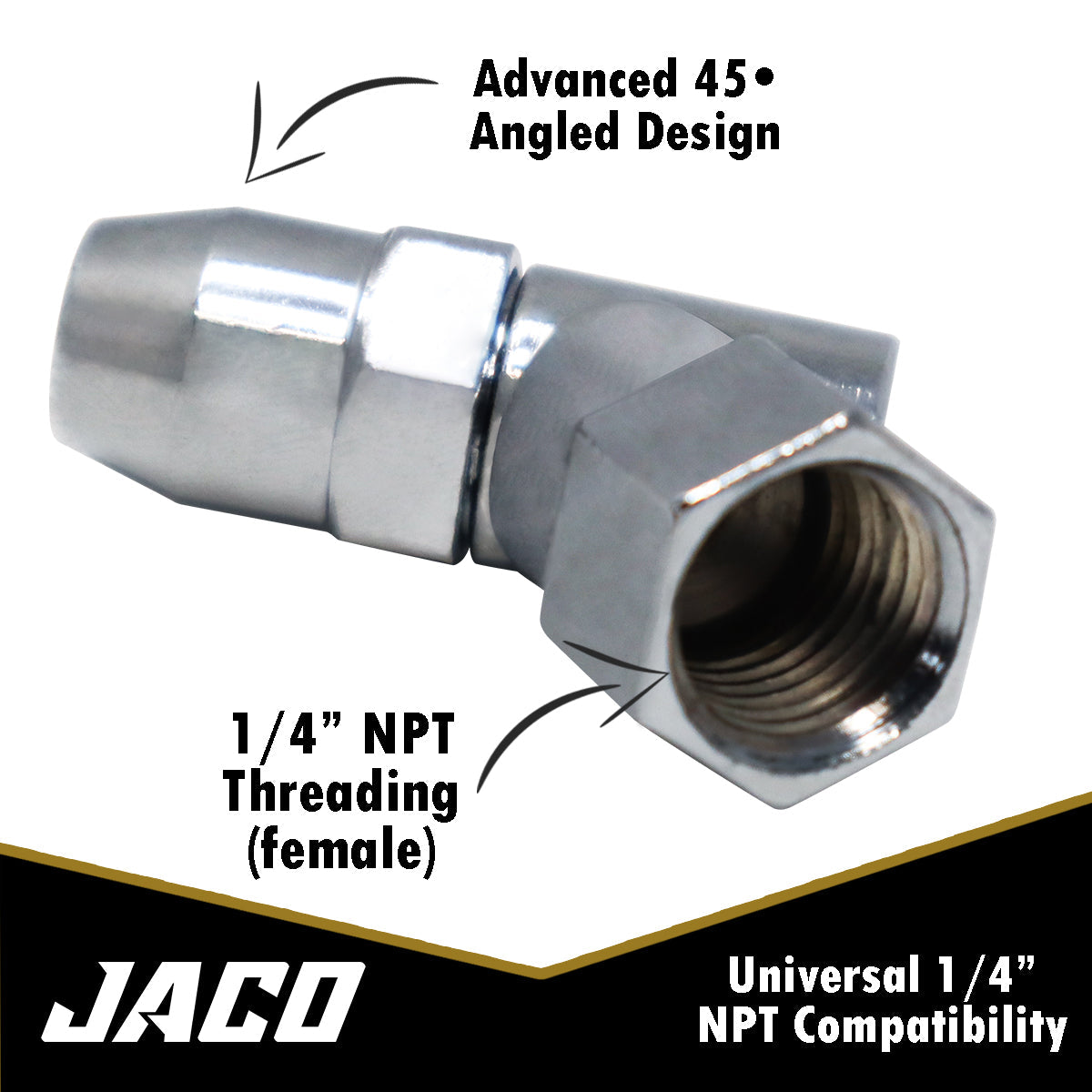 Photo of Advanced Angled Tire Air Chuck - 1/4" NPT (2 Pack) by JACO - Premium Tire Accessories for UTVs / Side by Sides