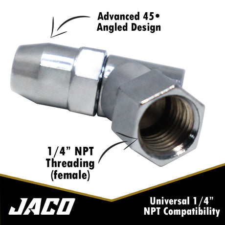 Photo of Advanced Angled Tire Air Chuck - 1/4" NPT (2 Pack) by JACO - Premium Air Chuck for UTVs / Side by Sides