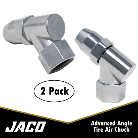 Photo of Advanced Angled Tire Air Chuck - 1/4" NPT (2 Pack) by JACO - Premium Air Chuck for UTVs / Side by Sides