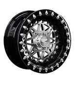 Manufacturer rendering — Packard Apollo Lightweight Sand Dune Beadlock Wheel — Silver / Black — 4x136/4x156 — 15x7 | 4x136 / Contrast Machined V.1 / No. Configuration reference, not a photograph.