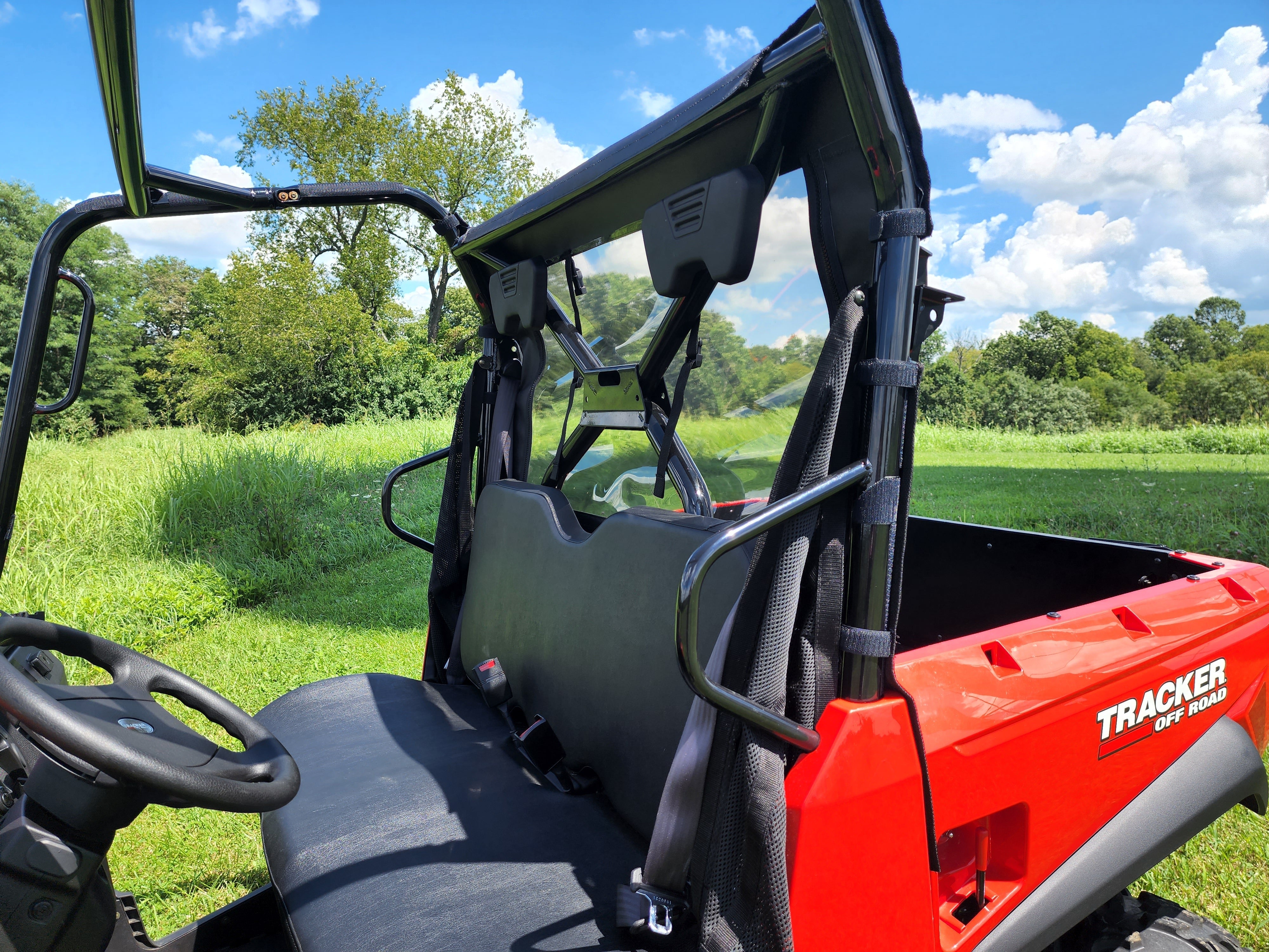 Photo of Tracker Off Road 500S - Soft Back Panel by 3 Star UTV - Premium Enclosures for UTVs / Side by Sides