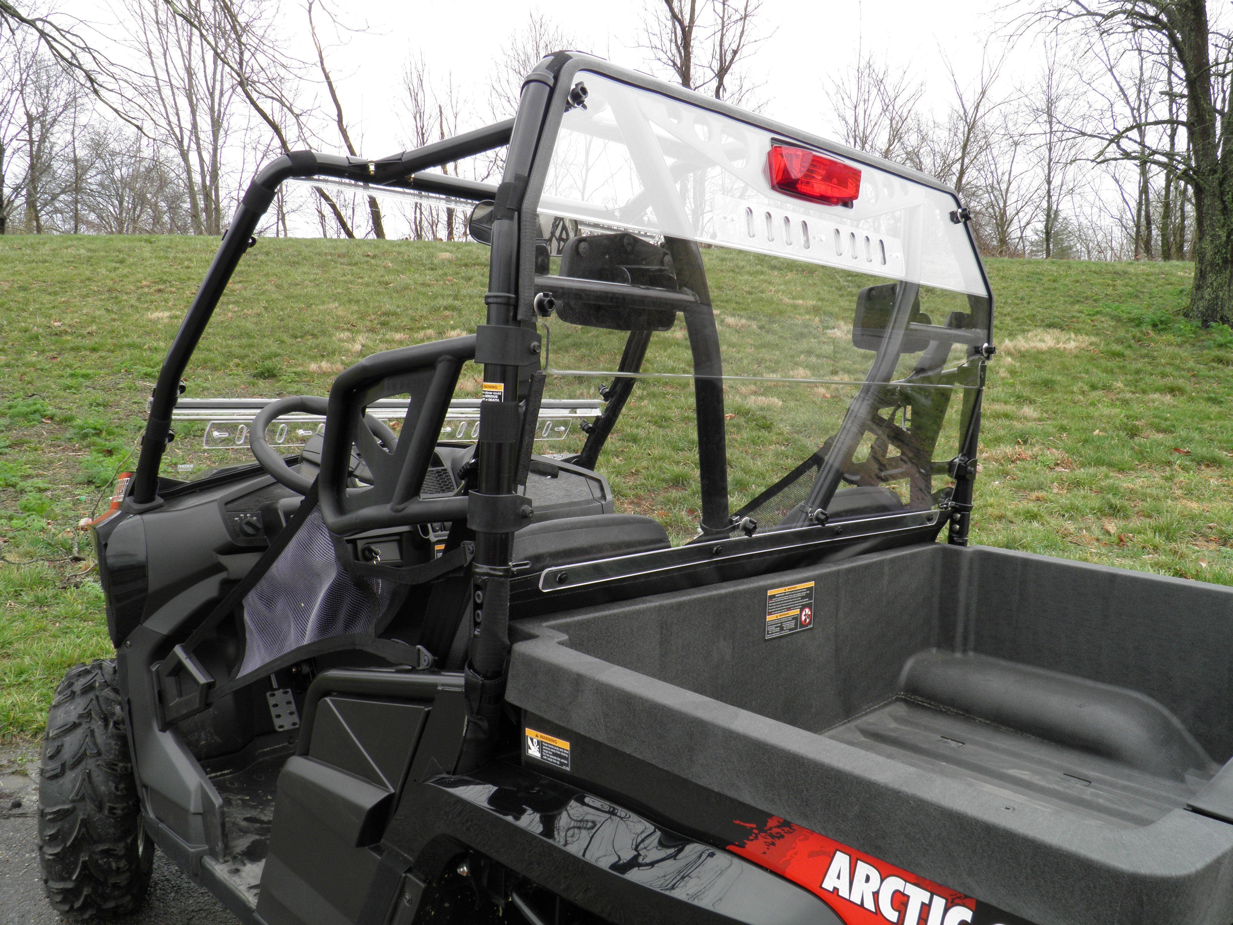 Photo of Arctic Cat Prowler 650/700 w/Square Bars - 1 Pc Lexan Back Panel by 3 Star UTV - Premium Windshields for UTVs / Side by Sides