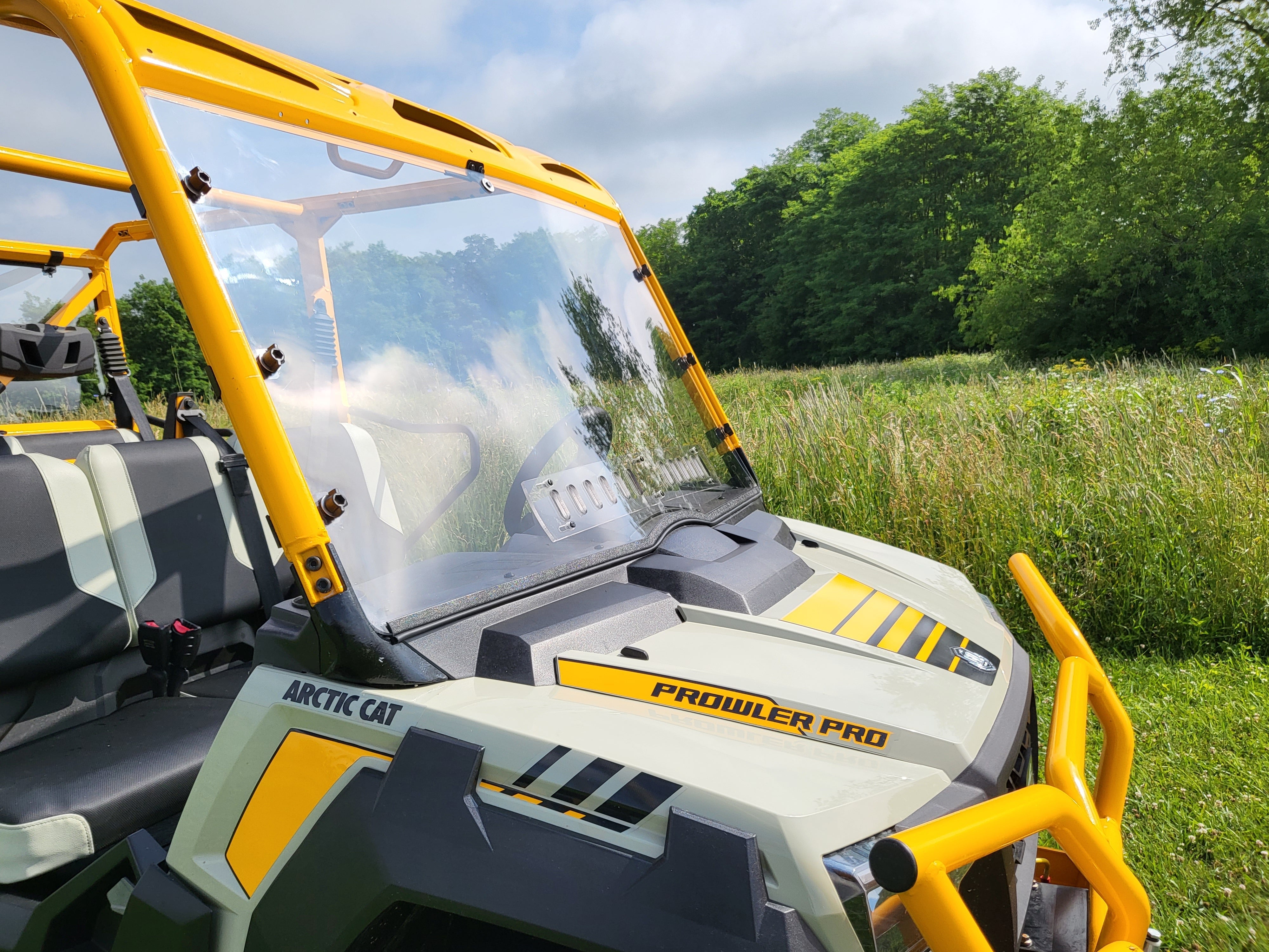 Photo of Arctic Cat Prowler PRO Crew - 1 Pc Scratch-Resistant Windshield by 3 Star UTV - Premium Windshields for UTVs / Side by Sides