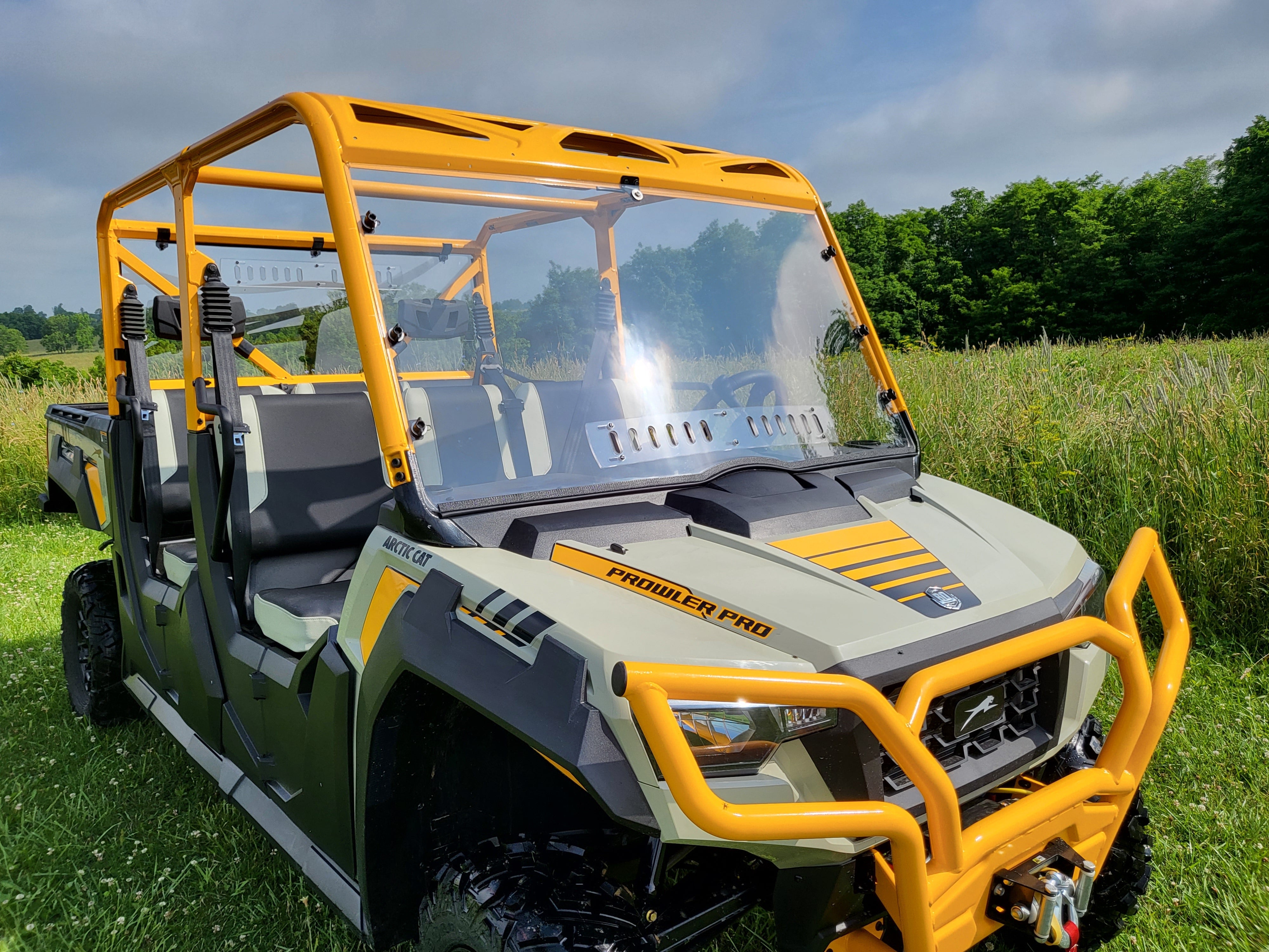 Photo of Tracker Off Road 800SX Crew - 1 Pc General-Purpose Windshield by 3 Star UTV - Premium Windshields for UTVs / Side by Sides