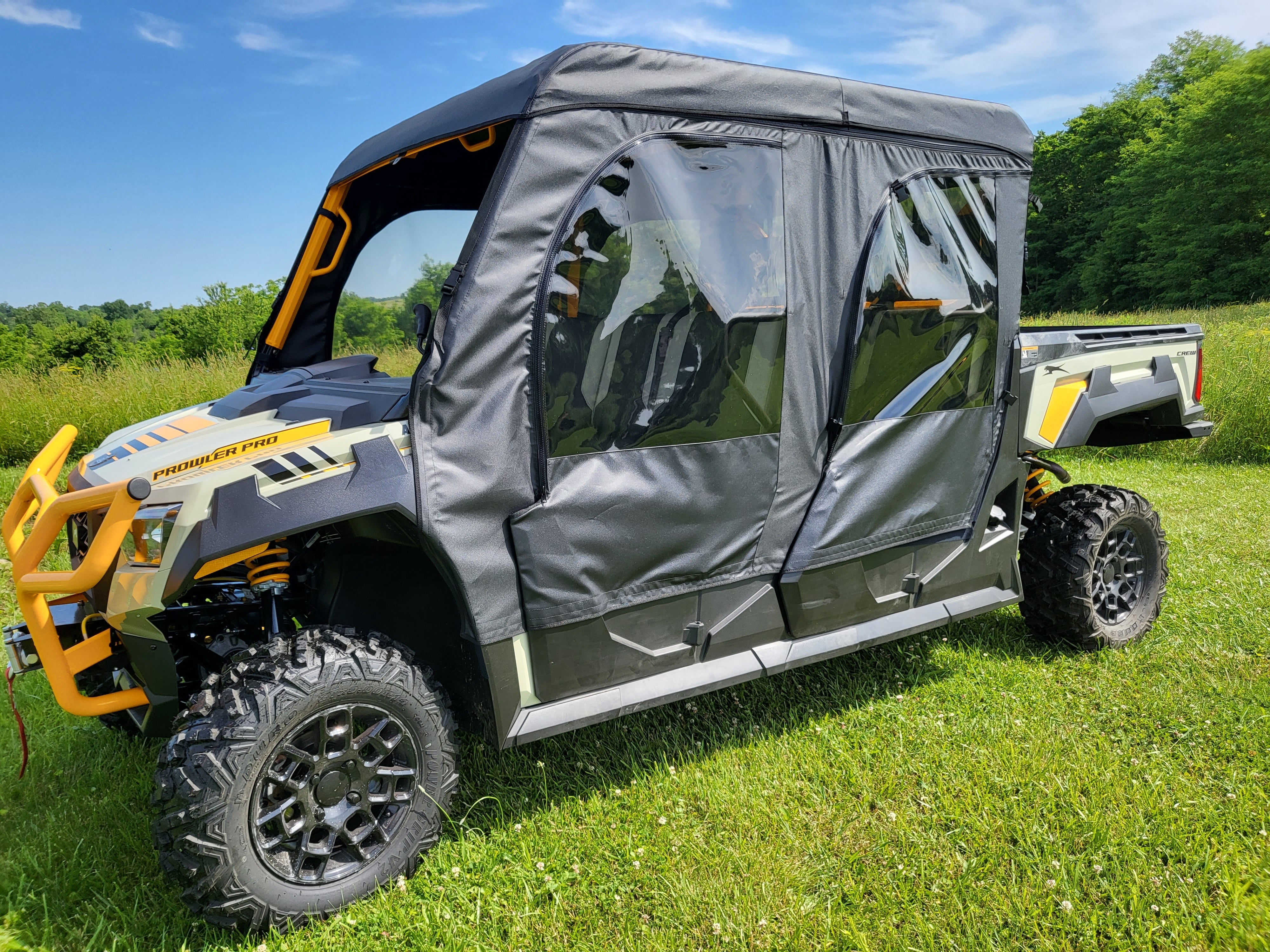 Photo of Arctic Cat Prowler PRO Crew - Full Cab Enclosure for Hard Windshield (Upper Doors) by 3 Star UTV - Premium Enclosures for UTVs / Side by Sides