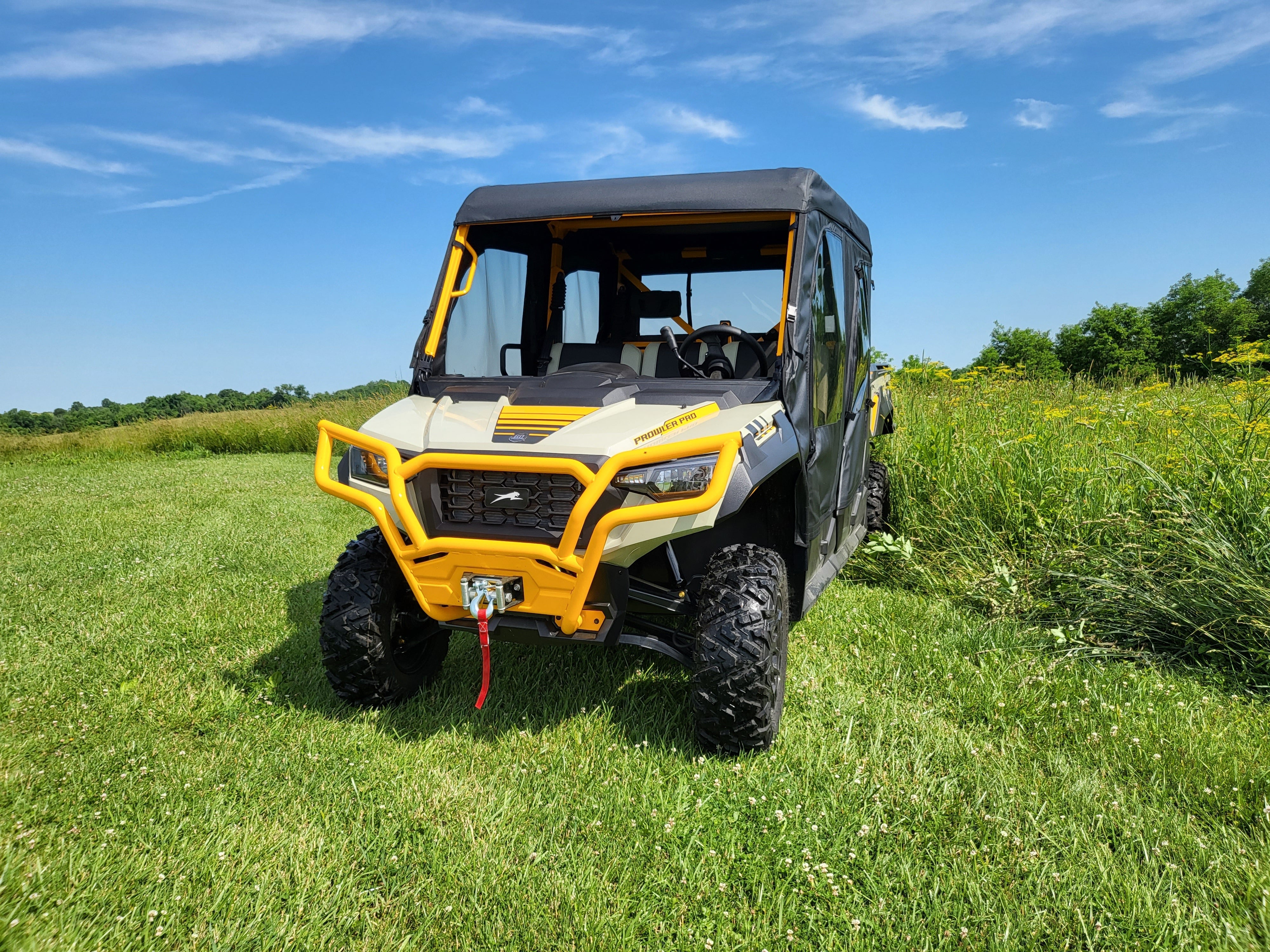 Photo of Tracker Off Road 800SX Crew - Full Cab Enclosure for Hard Windshield (Upper Doors) by 3 Star UTV - Premium Enclosures for UTVs / Side by Sides