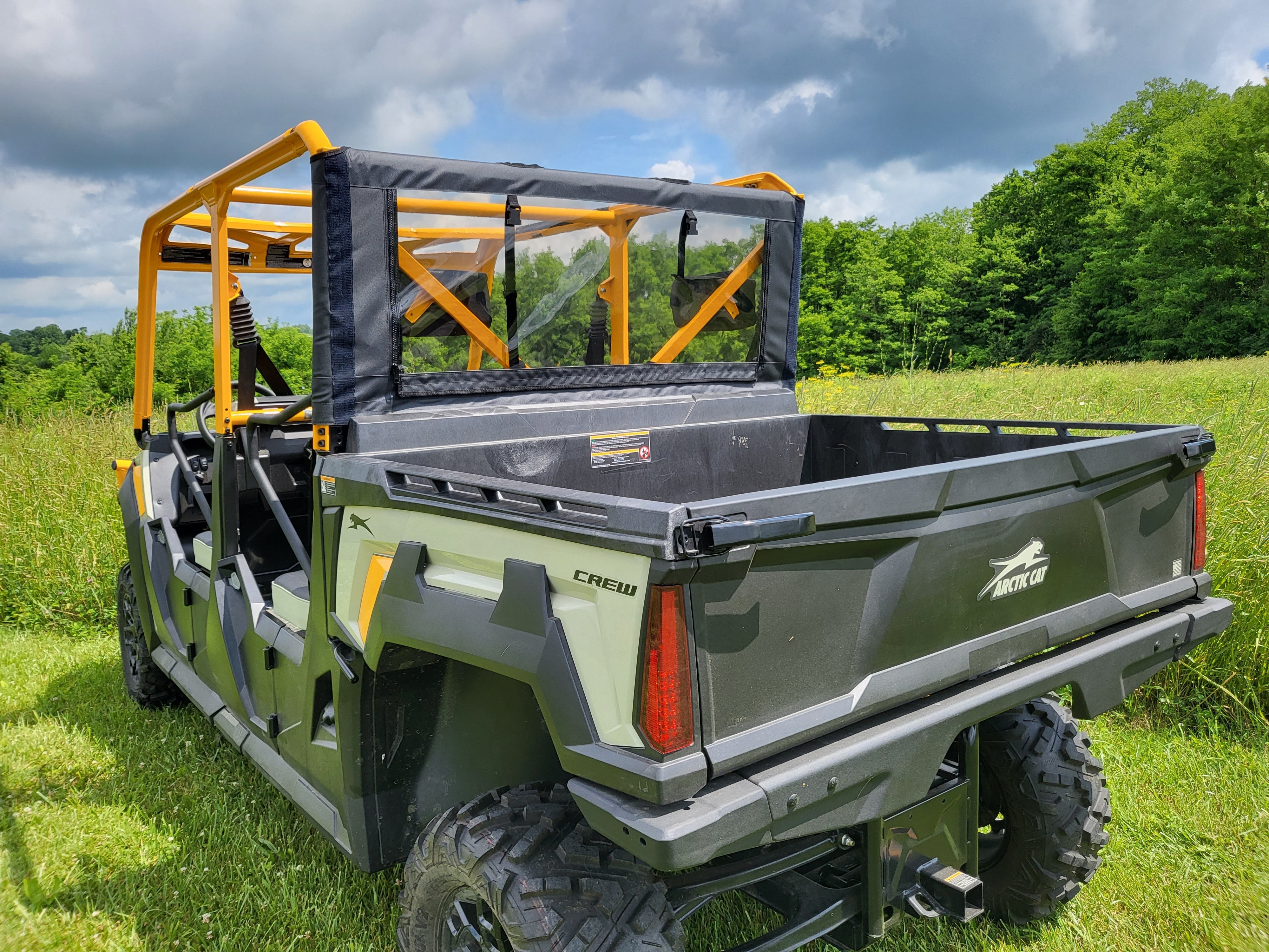 Photo of Tracker Off Road 800SX Crew - Soft Back Panel by 3 Star UTV - Premium Enclosures for UTVs / Side by Sides