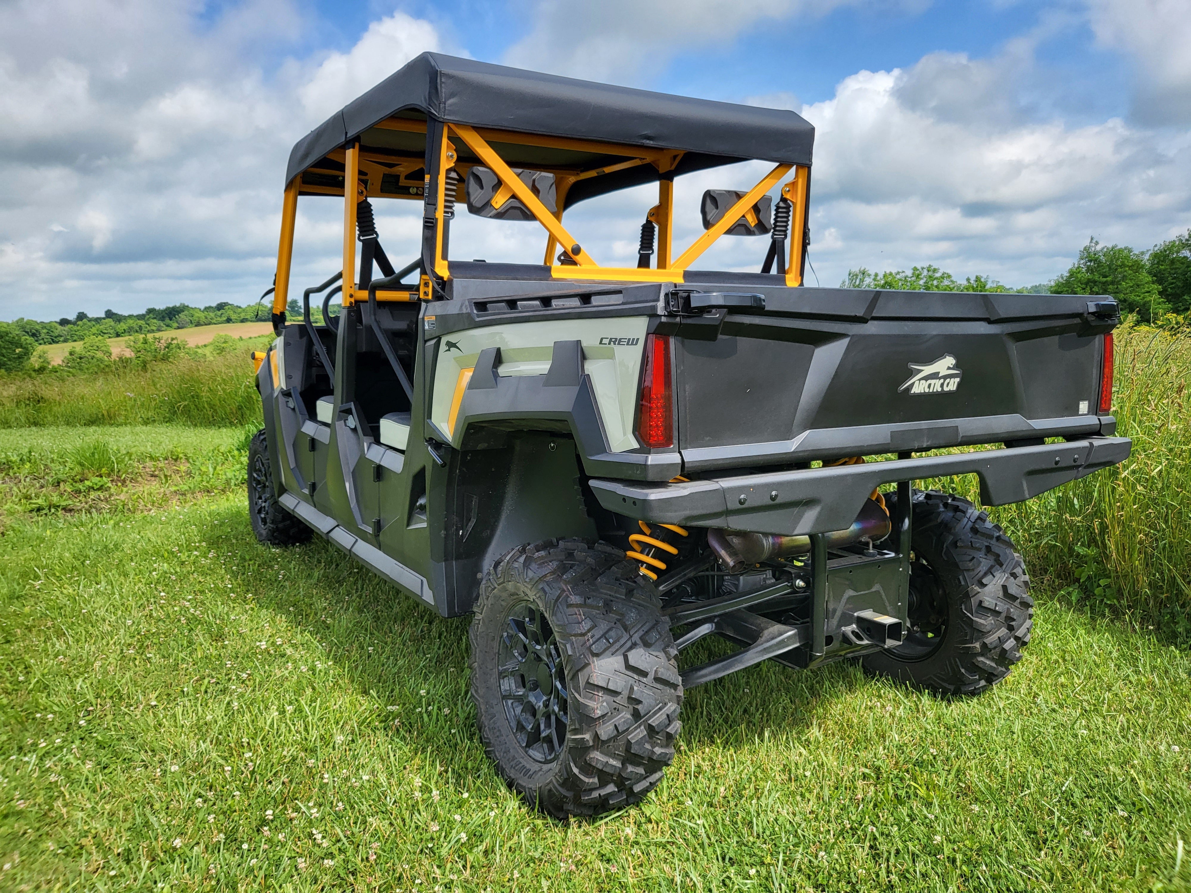 Photo of Tracker Off Road 800SX Crew - Soft Top for Hard Windshield by 3 Star UTV - Premium Enclosures for UTVs / Side by Sides