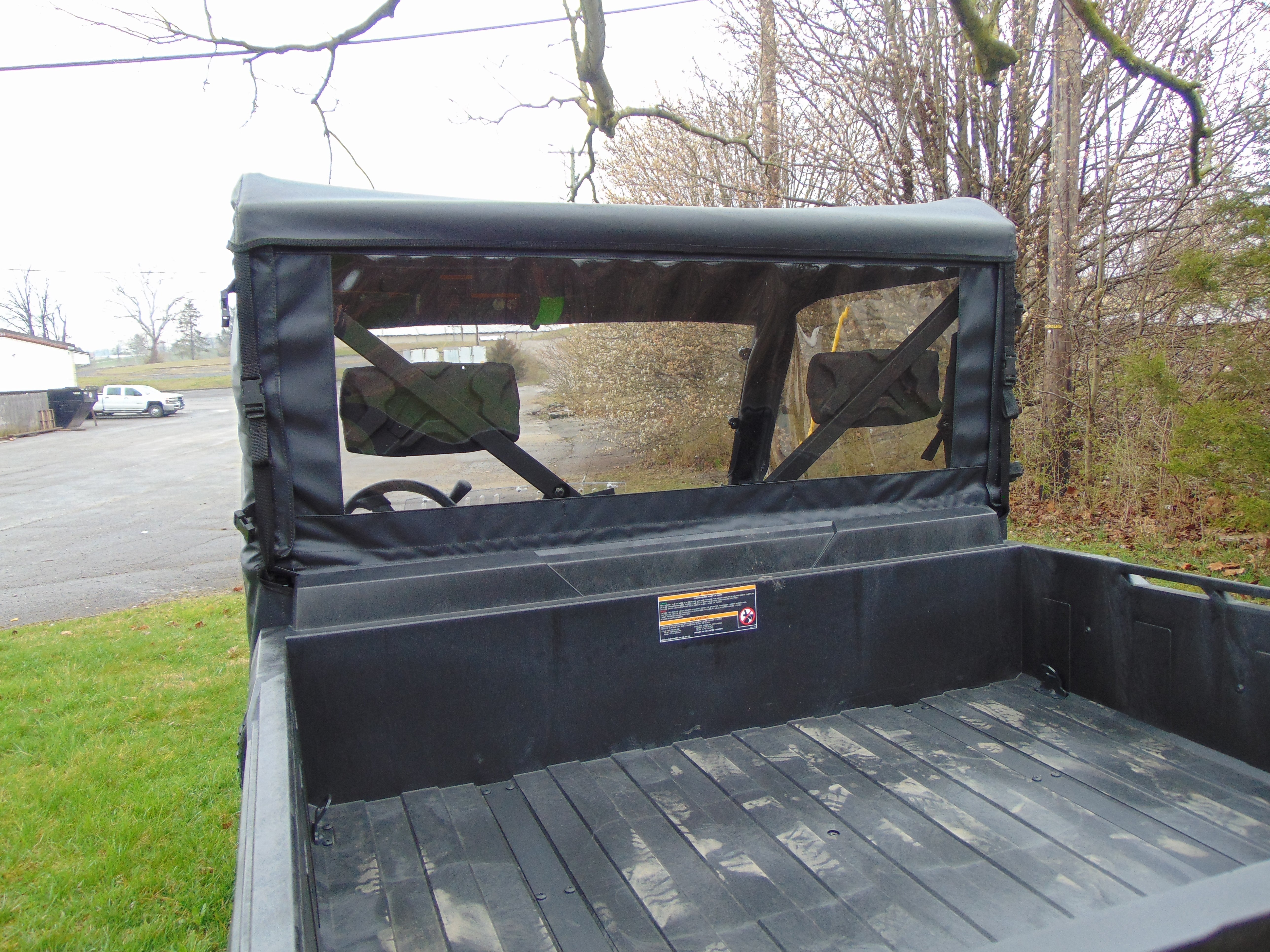 Photo of Tracker Off Road 800SX - Soft Back Panel by 3 Star UTV - Premium Enclosures for UTVs / Side by Sides