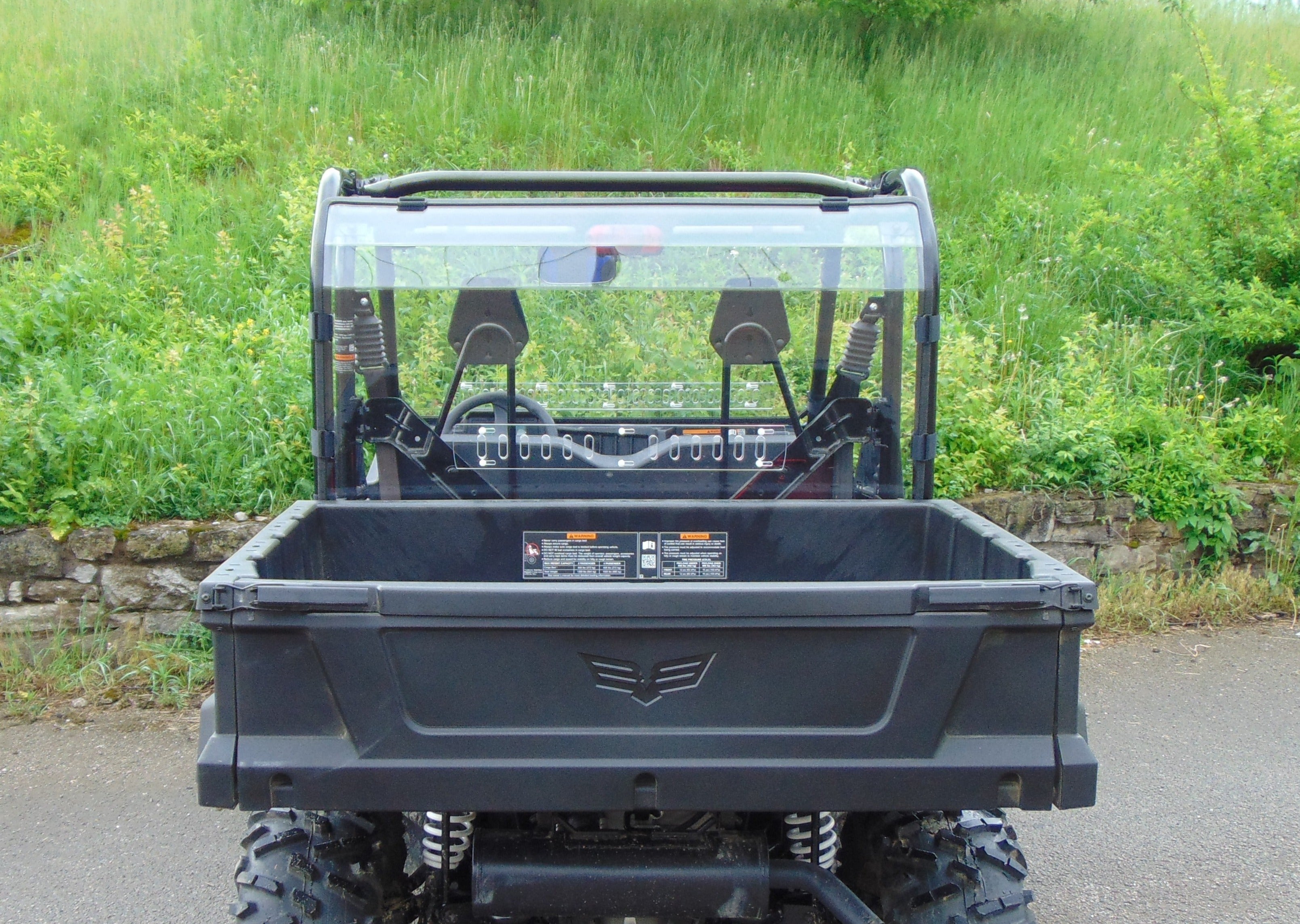 Photo of Arctic Cat Stampede - 1 Pc Lexan Back Panel w/Clamp and Vent Options by 3 Star UTV - Premium Windshields for UTVs / Side by Sides