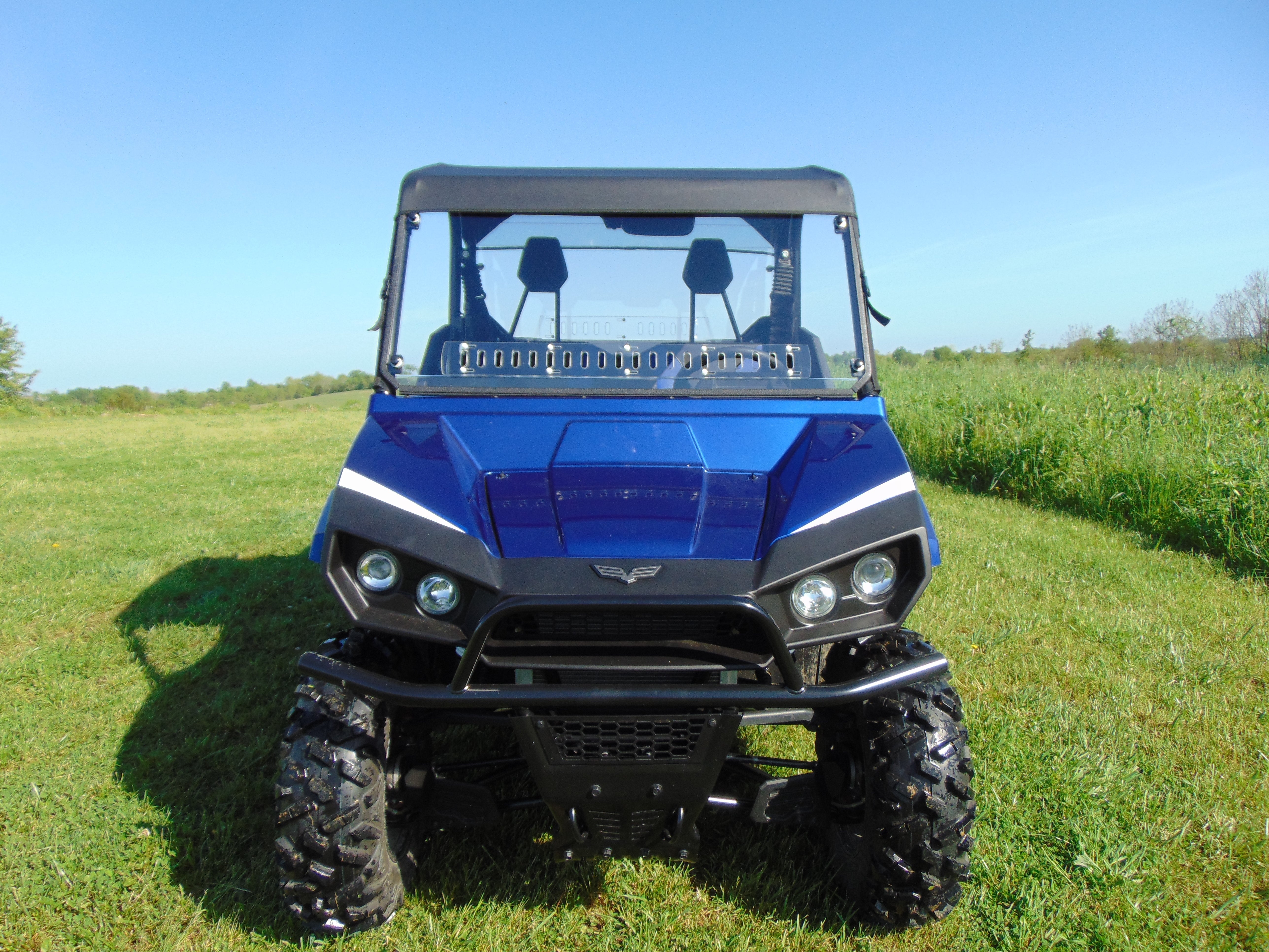 Photo of Arctic Cat Stampede - 1 Pc Windshield w/Hard Coat, Clamp, and Vent Options by 3 Star UTV - Premium Windshields for UTVs / Side by Sides