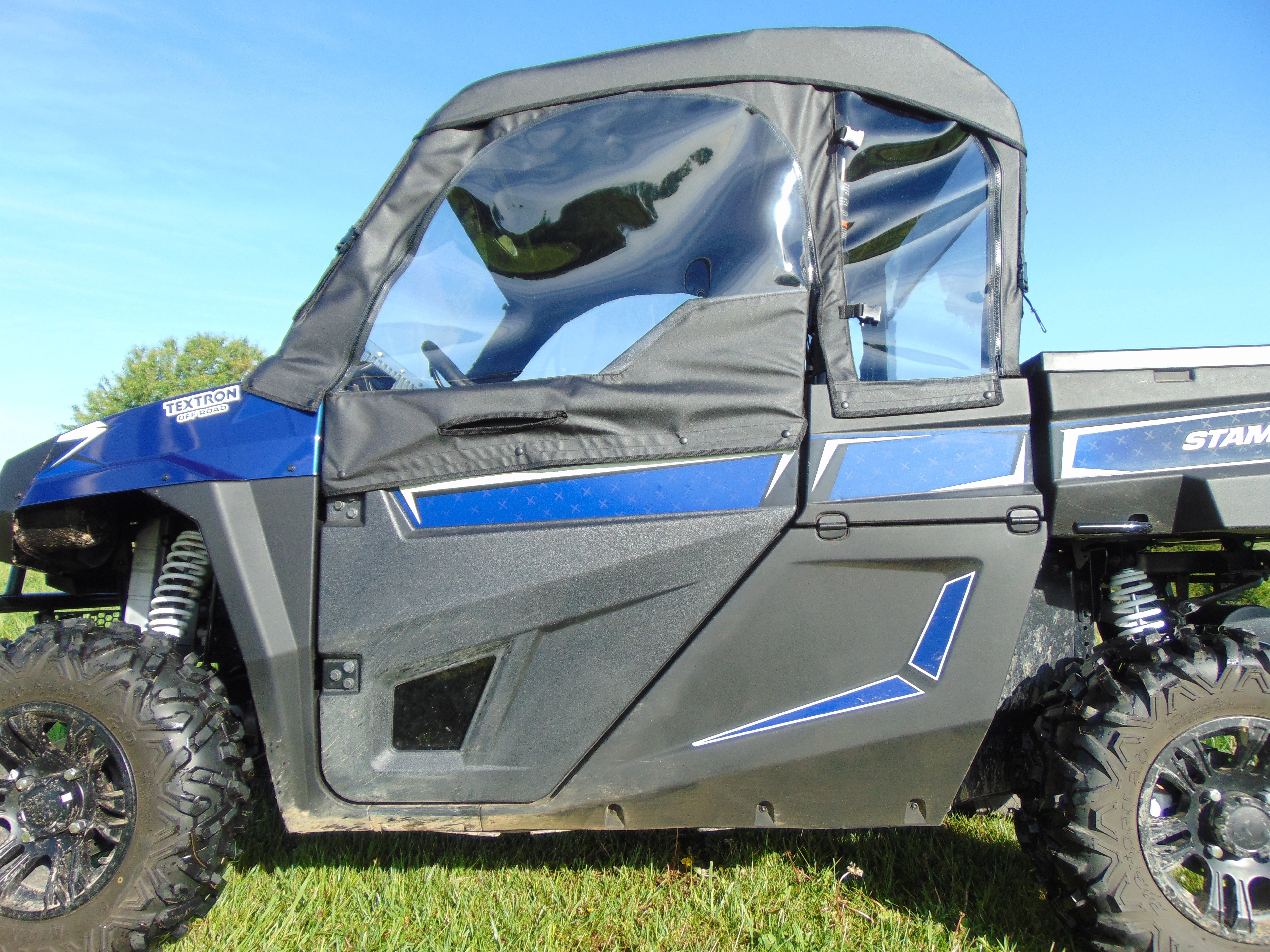 Photo of Arctic Cat Stampede - Soft Upper Doors by 3 Star UTV - Premium Enclosures for UTVs / Side by Sides
