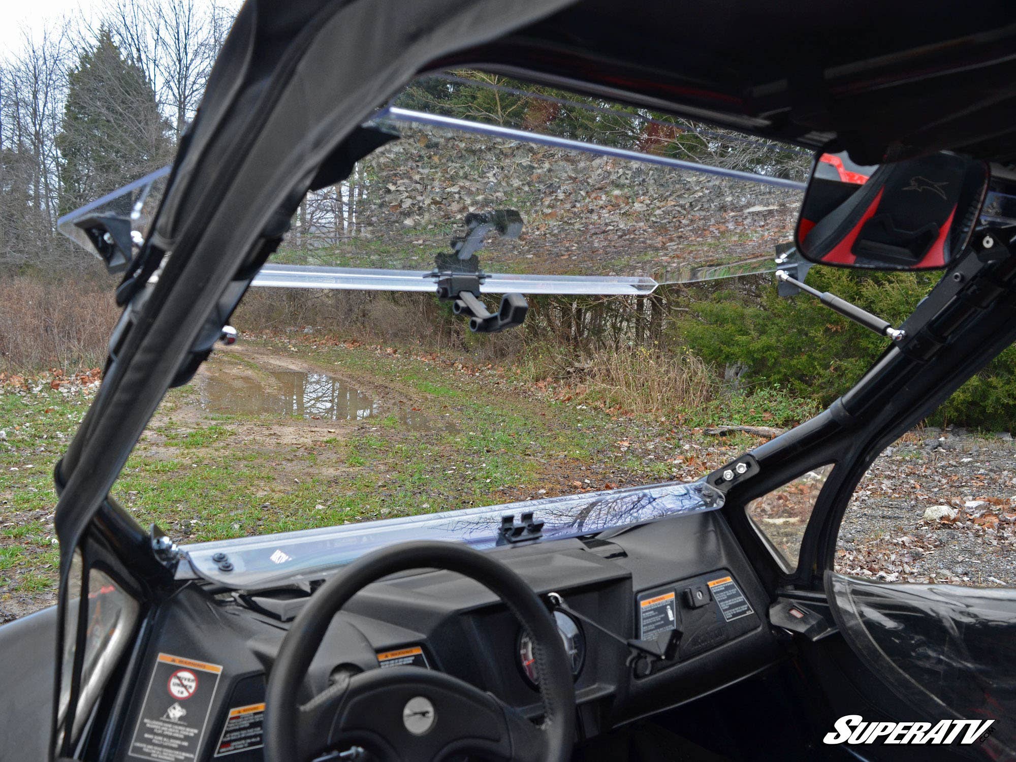 Photo of SuperATV Arctic Cat Wildcat Scratch Resistant Flip Windshield by SuperATV - Premium Windshields for UTVs / Side by Sides