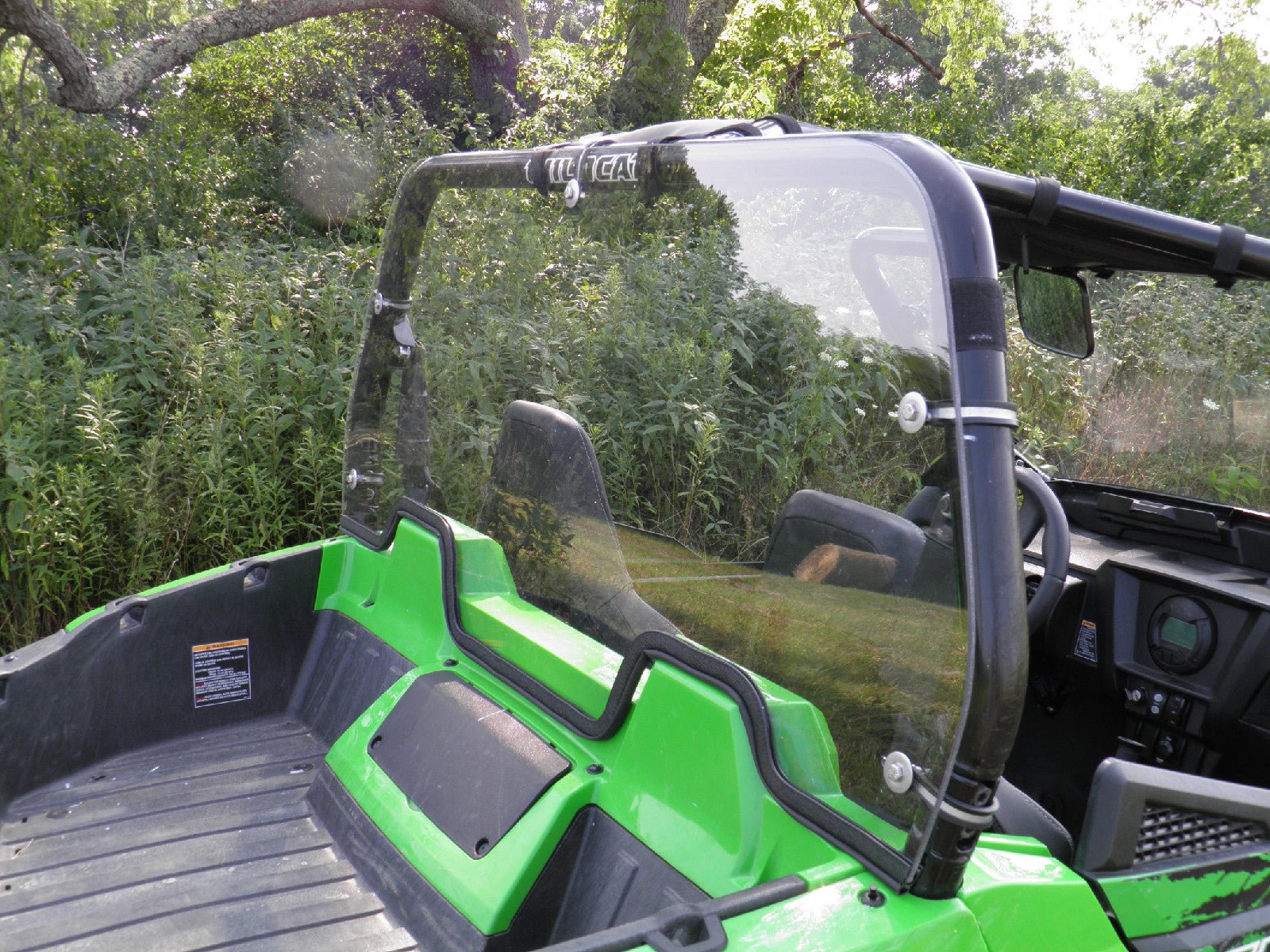 Photo of Arctic Cat Wildcat Trail - 1 Pc Lexan Back Panel with Vent Option by 3 Star UTV - Premium Windshields for UTVs / Side by Sides