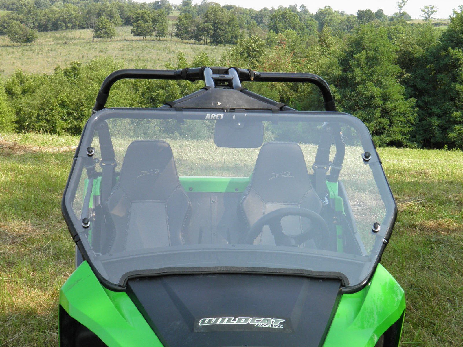 Photo of Arctic Cat Wildcat Trail - 1 Piece Scratch-Resistant Windshield by 3 Star UTV - Premium Windshields for UTVs / Side by Sides
