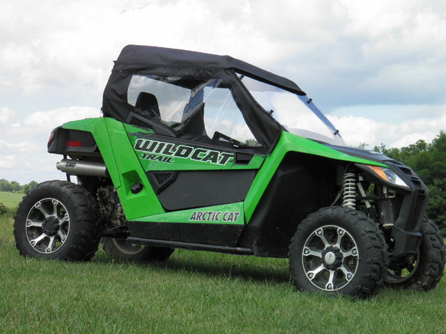 Photo of Arctic Cat Wildcat Trail - Full Cab Enclosure for Hard Windshield w/Lower Door Inserts by 3 Star UTV - Premium Enclosures for UTVs / Side by Sides
