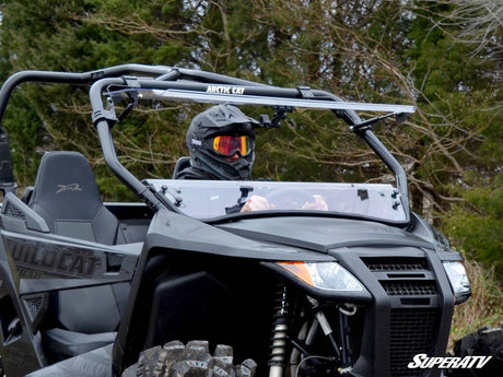 Photo of SuperATV Arctic Cat Wildcat Trail Scratch Resistant Flip Windshield by SuperATV - Premium Windshields for UTVs / Side by Sides